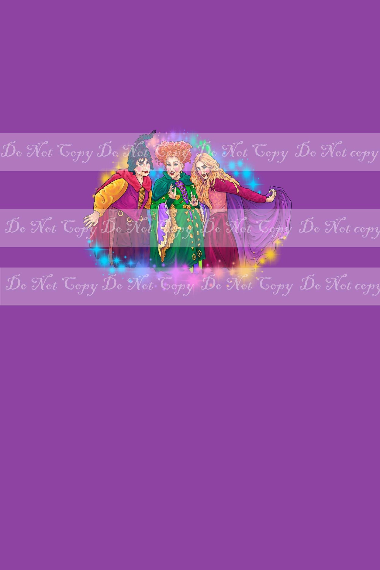 Preorder R36 -Three Sisters-Trio Girls Panel- Purple (Child, Big kids, Adults)