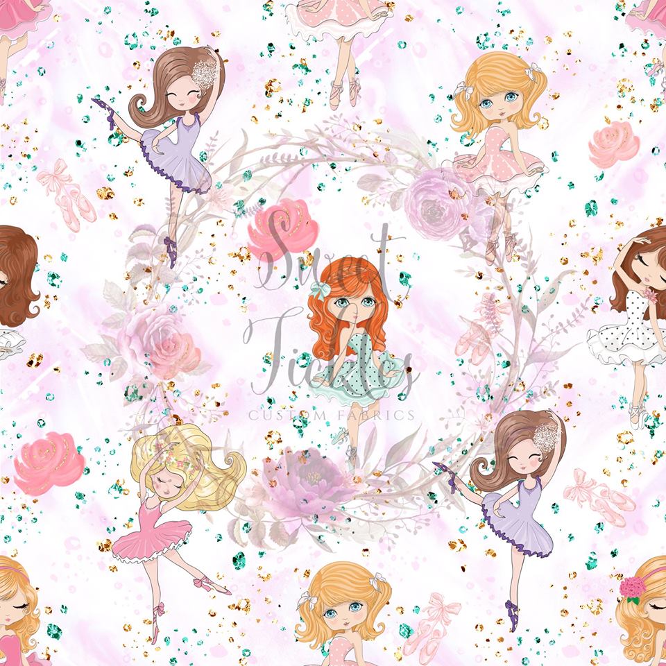 Retail Danseuses White Main Print( Ballerinas)