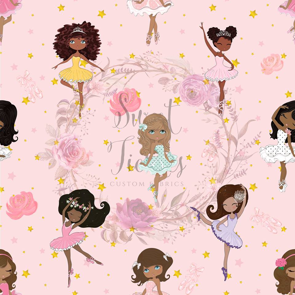 Retail Danseuses Peachy Pink with Stars #2 (Ballerinas)