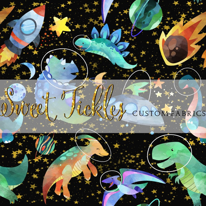 Retail Space Dinos in Black Main Print