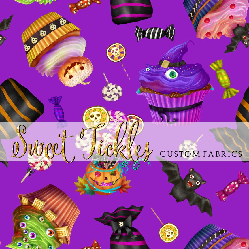 Retail Spooktacular Candy Main Print Purple
