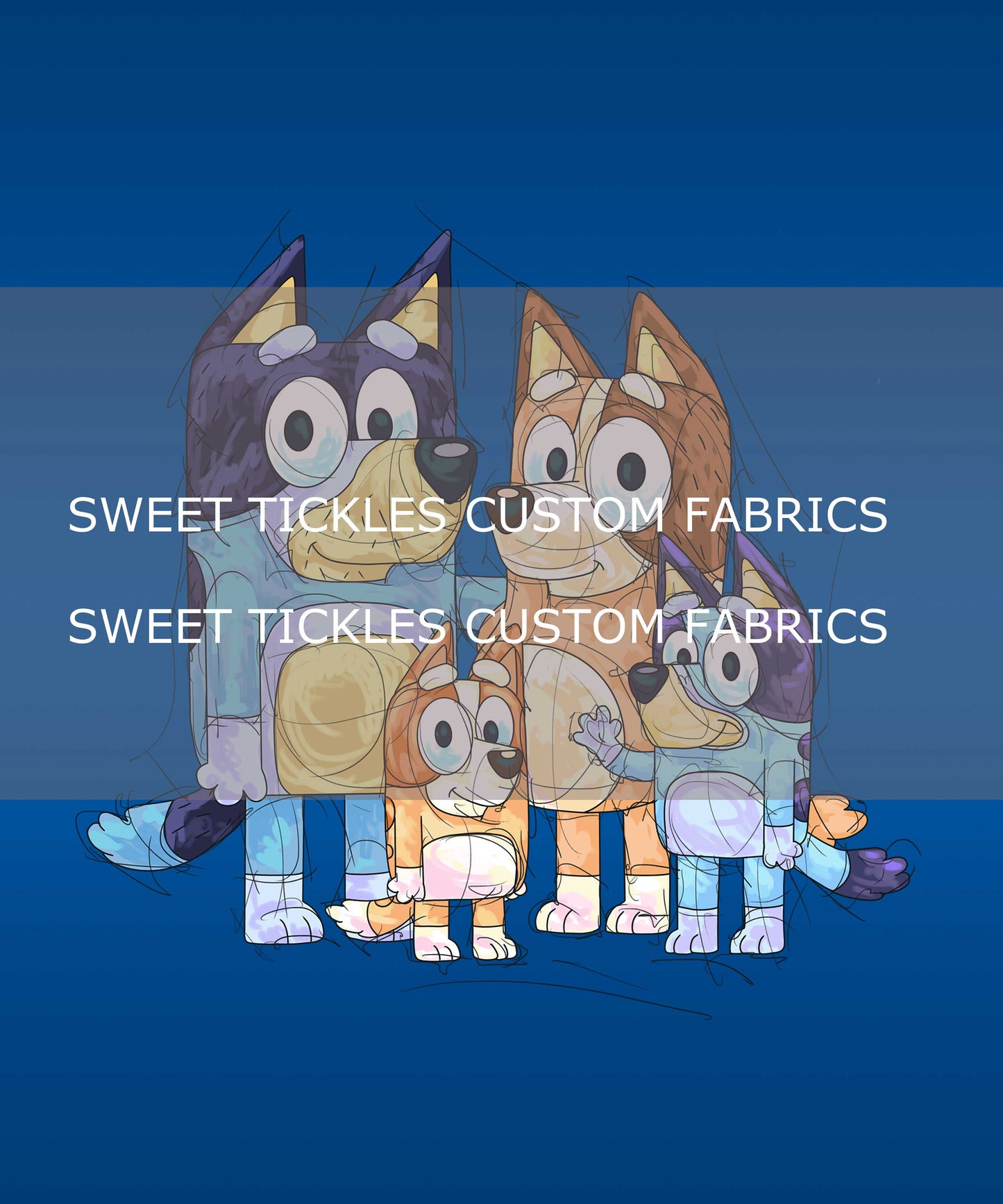 Preorder R19 - Puppy Adventures Blue Adult Blanket Topper- Portrait