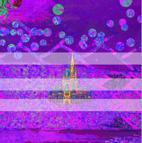 Preorder R22- 50TH Celebration- Purple Adult Panels- Castle