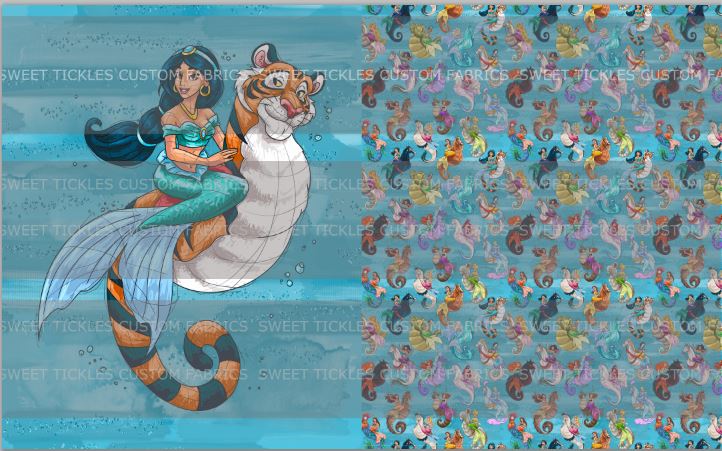 Preorder R33- Mermagical- Child/ Toddler Blanket Topper- Jasminie