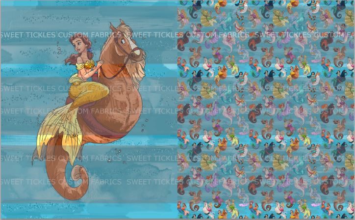 Preorder R33- Mermagical- Child/ Toddler Blanket Topper- Bellie