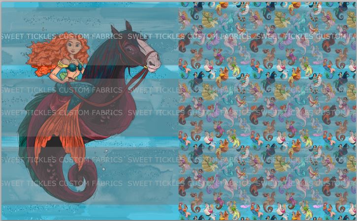 Preorder R33- Mermagical- Child/ Toddler Blanket Topper- Meri