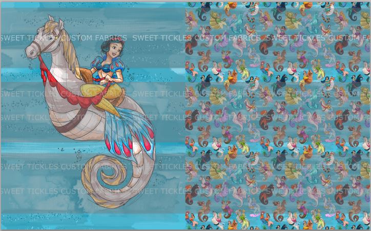 Preorder R33- Mermagical- Child/ Toddler Blanket Topper- Snowie