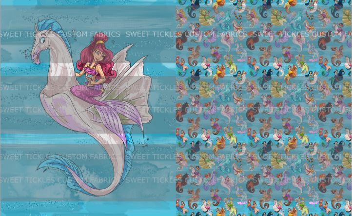 Preorder R33- Mermagical- Child/ Toddler Blanket Topper- Meg