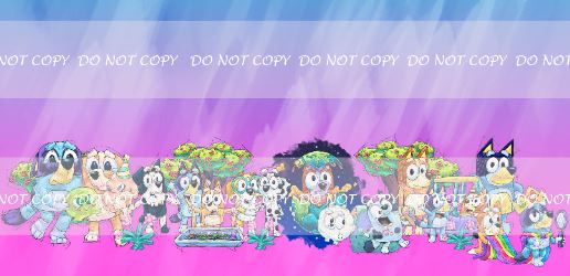 Retail Puppy Adventures 2.0 - Colorful Pink - Double Border Print (1 YARD CUT)