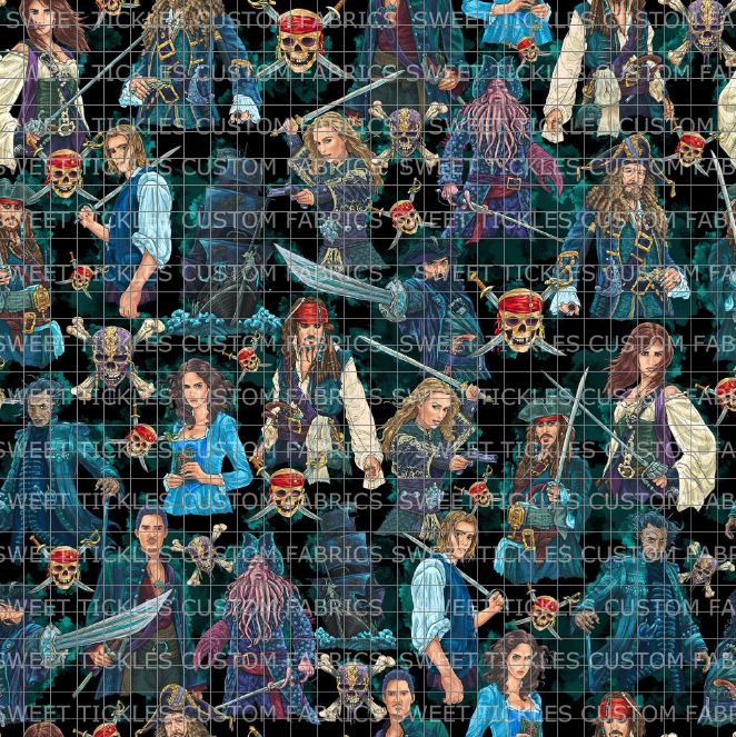 Preorder R38 -Pirates- Black Main Print- Large Scale