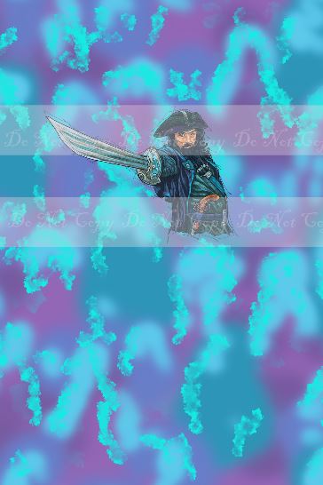 Preorder R38 - Pirates -Captain Beard- Purple Panel(Child, Big kids, Adults)