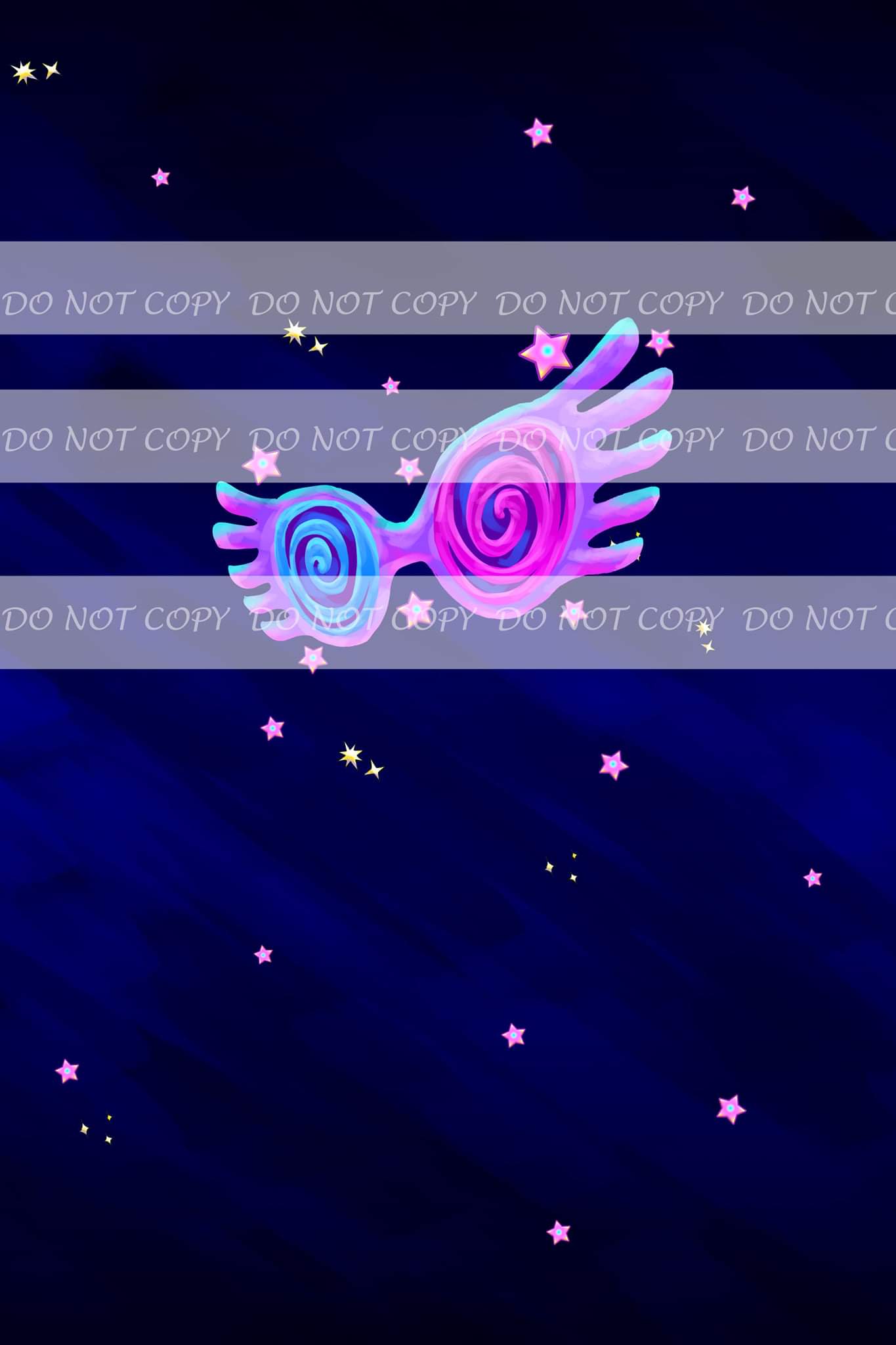 PREORDER R28- Sweet Magic- Pink Glasses- Panels (Blue)