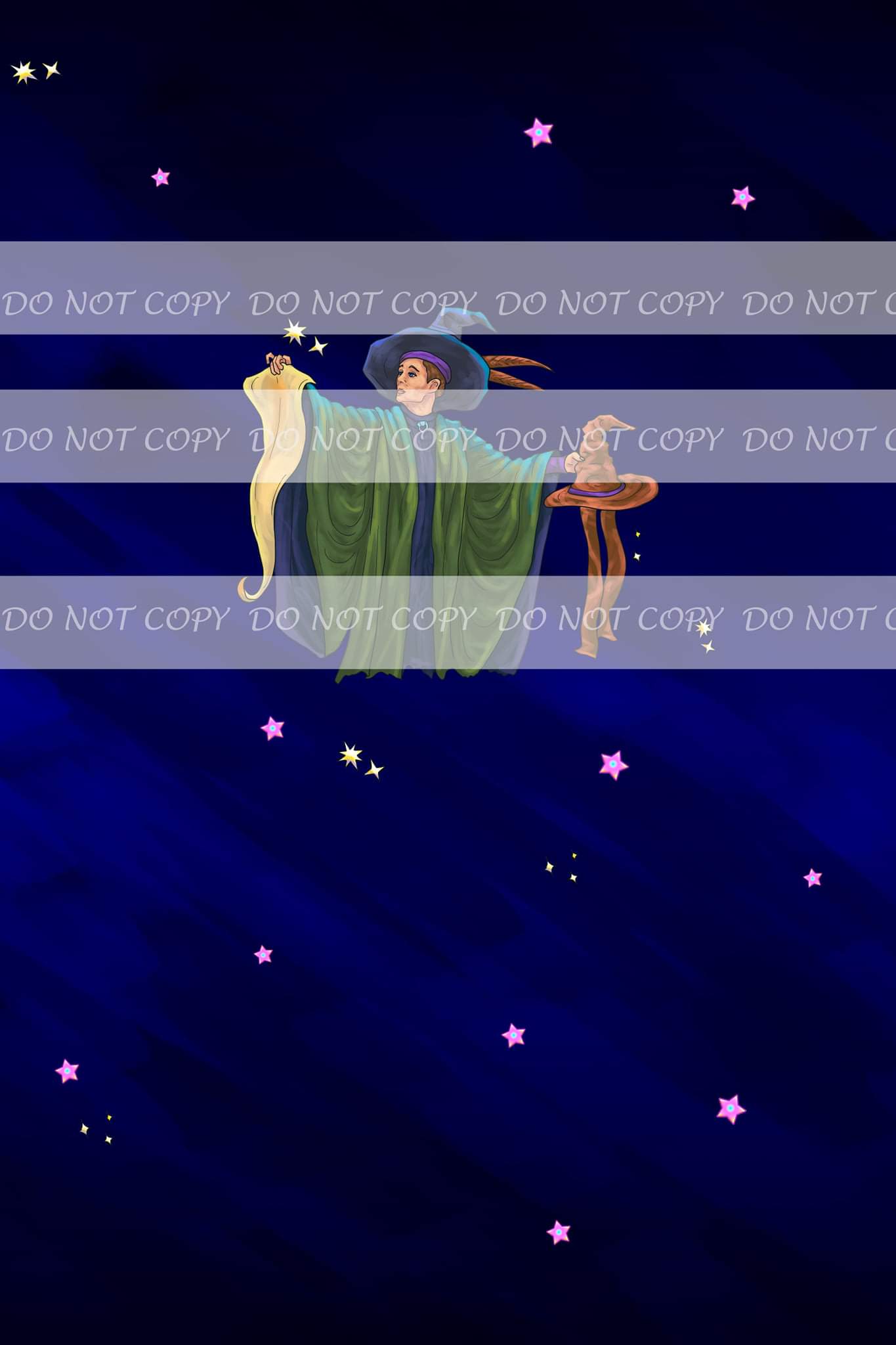 PREORDER R28- Sweet Magic- Lady Magician- Panels (Blue)