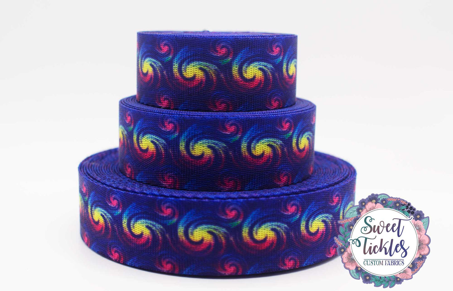 Retail The Pumpkin King - Pink Swirls - Seatbelt Webbing