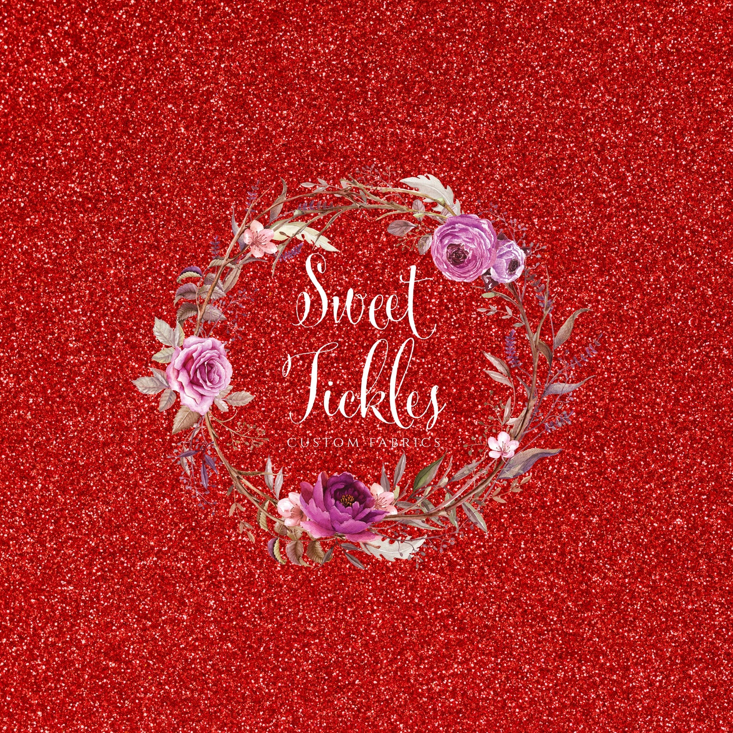 Retail-Red Glitter Print