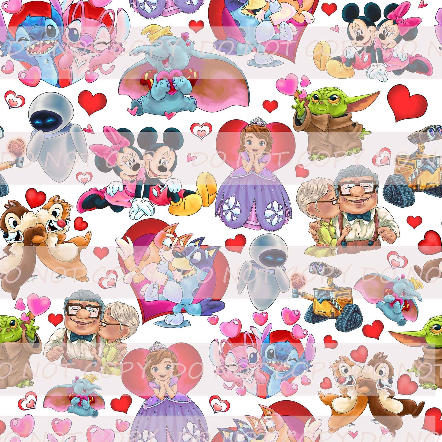 Preorder R30 Once upon a Love- Small Scale Main Print - White