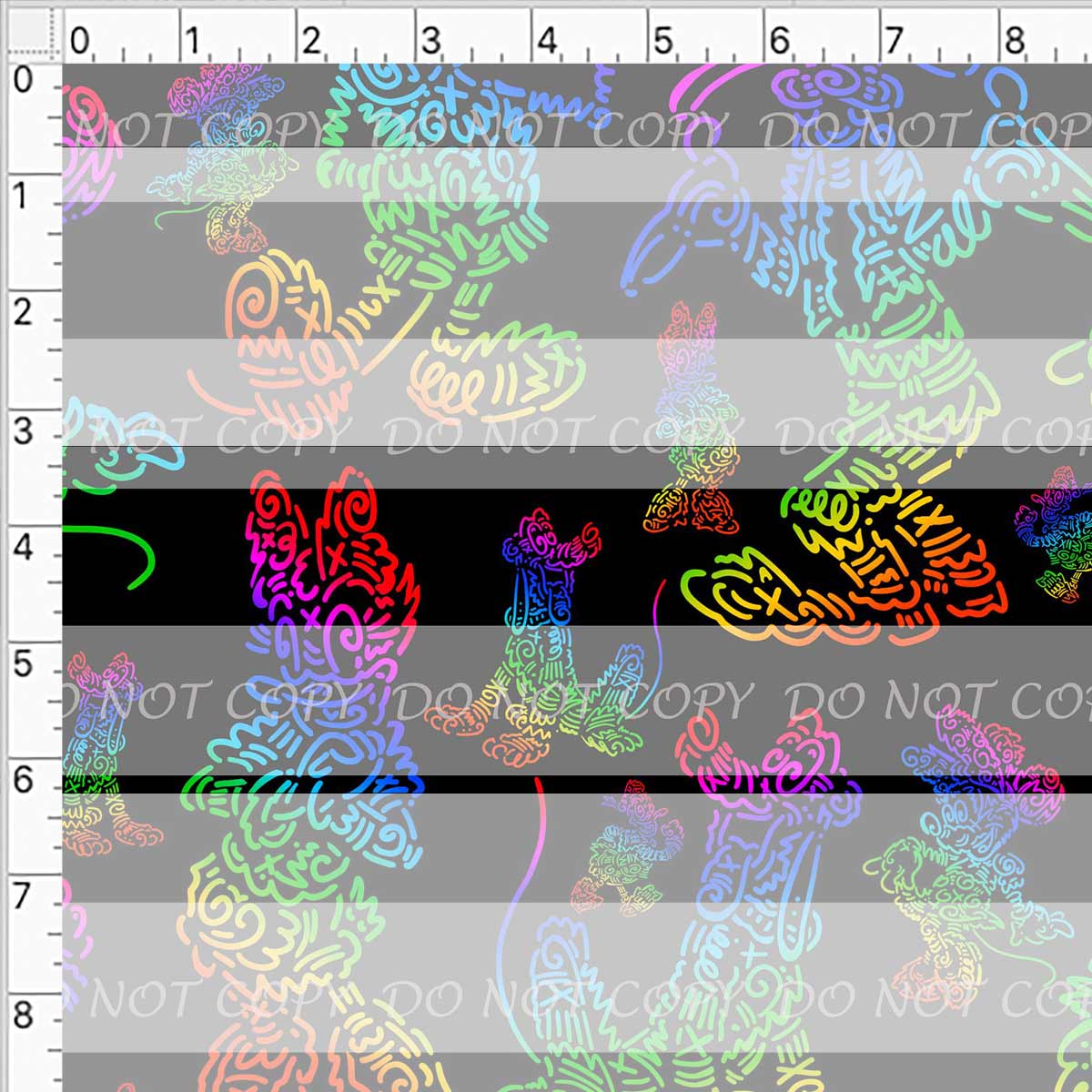 Preorder R43- Doodle Art- Main Print -Large Scale (Black)