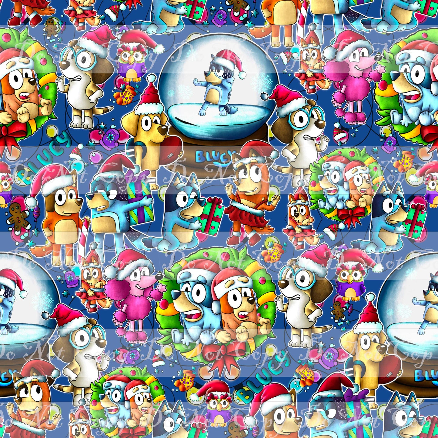 Retail Hooray It's Christmas Print- (Blue)