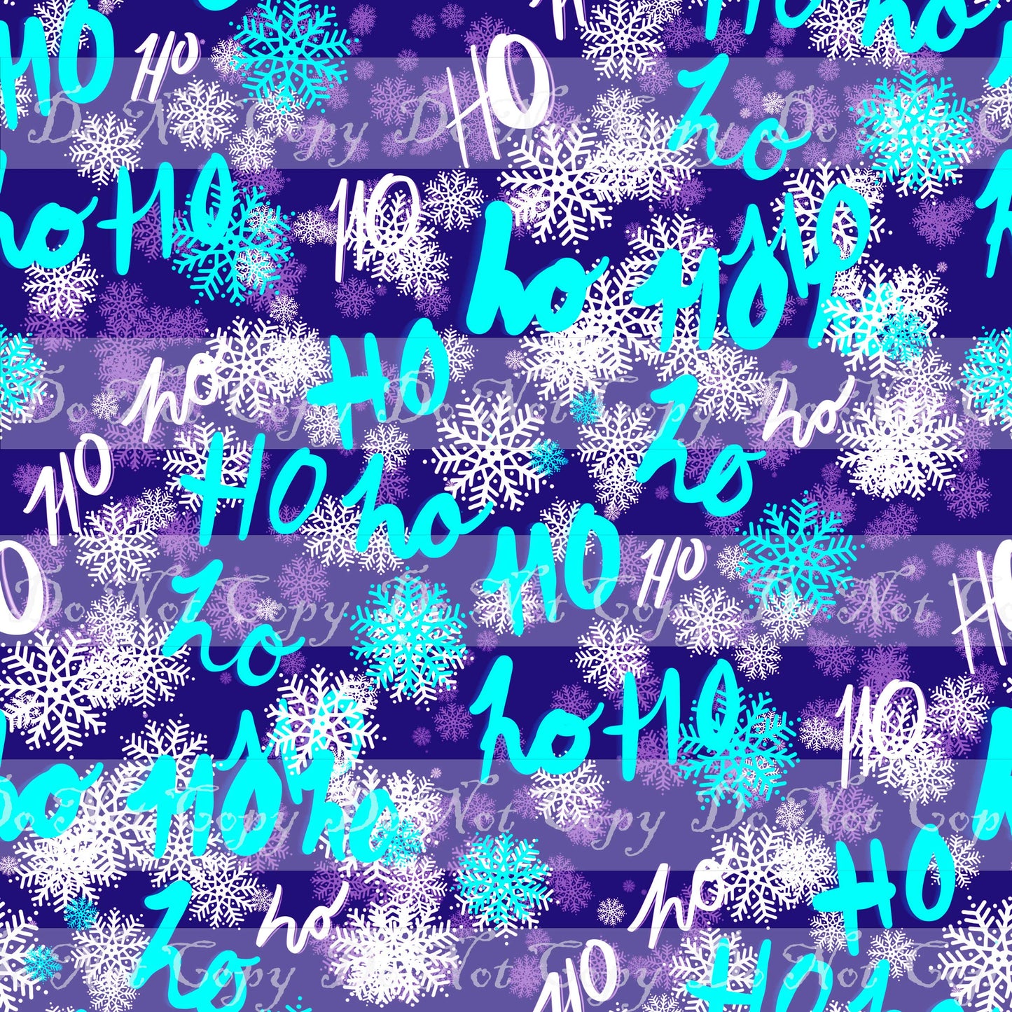 Special Preorder R41- Hooray It's Christmas- Ho Ho Blue Coordinate Print