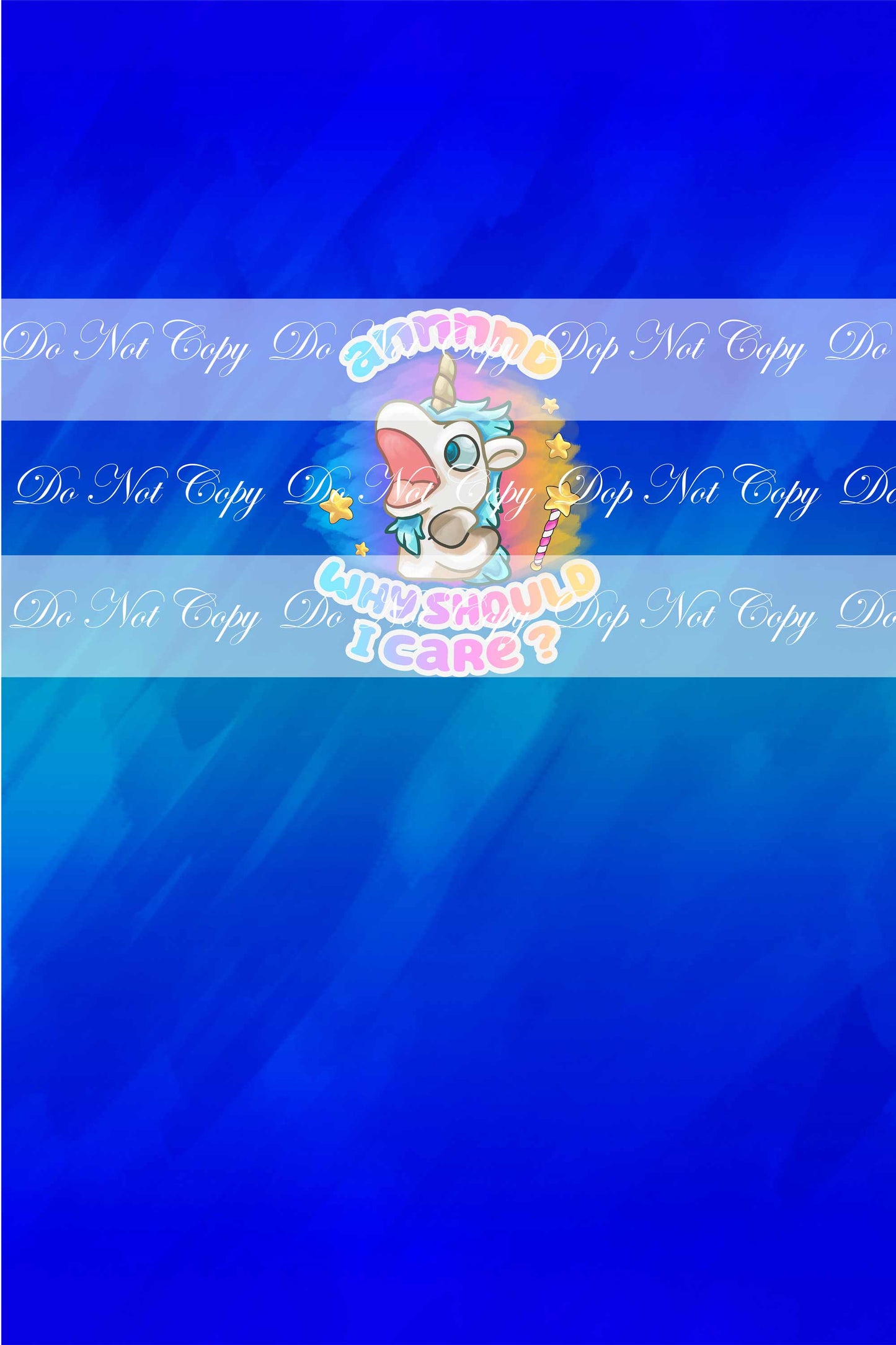 Preorder - Unicorse Panel- (Child/ Big Kids/ Adult) (Blue)