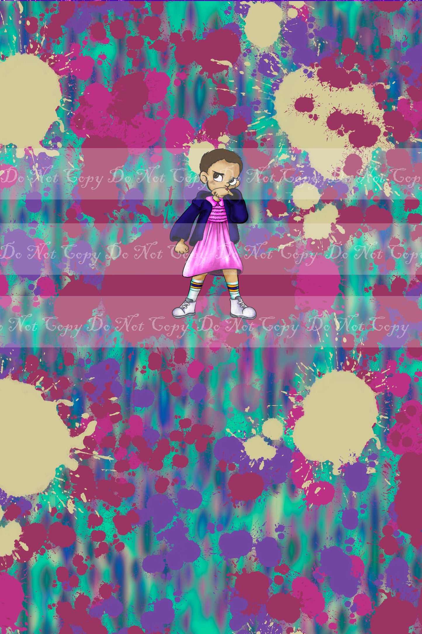 Preorder R39 - Stranger Things- Eleven- Colorful(Child, Big kids, Adults)