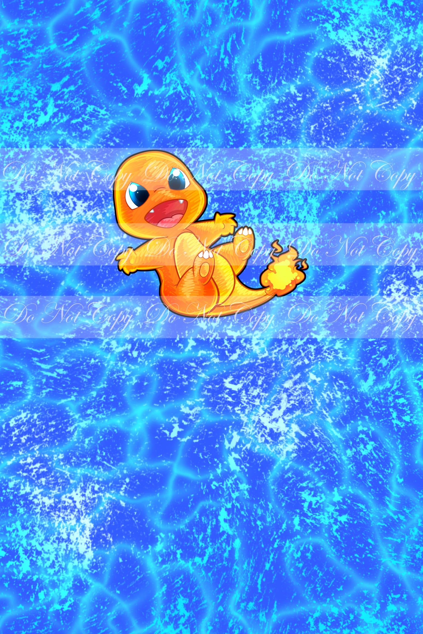 Preorder R50 Pocket Monster - Orange Fire Critter (Child, Big kids, Adults) (Blue)