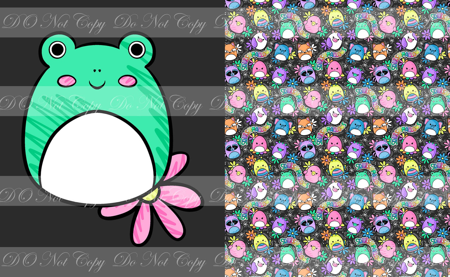 Preorder R45- Squishy Toy Child/ Toddler Blanket Topper- Frog