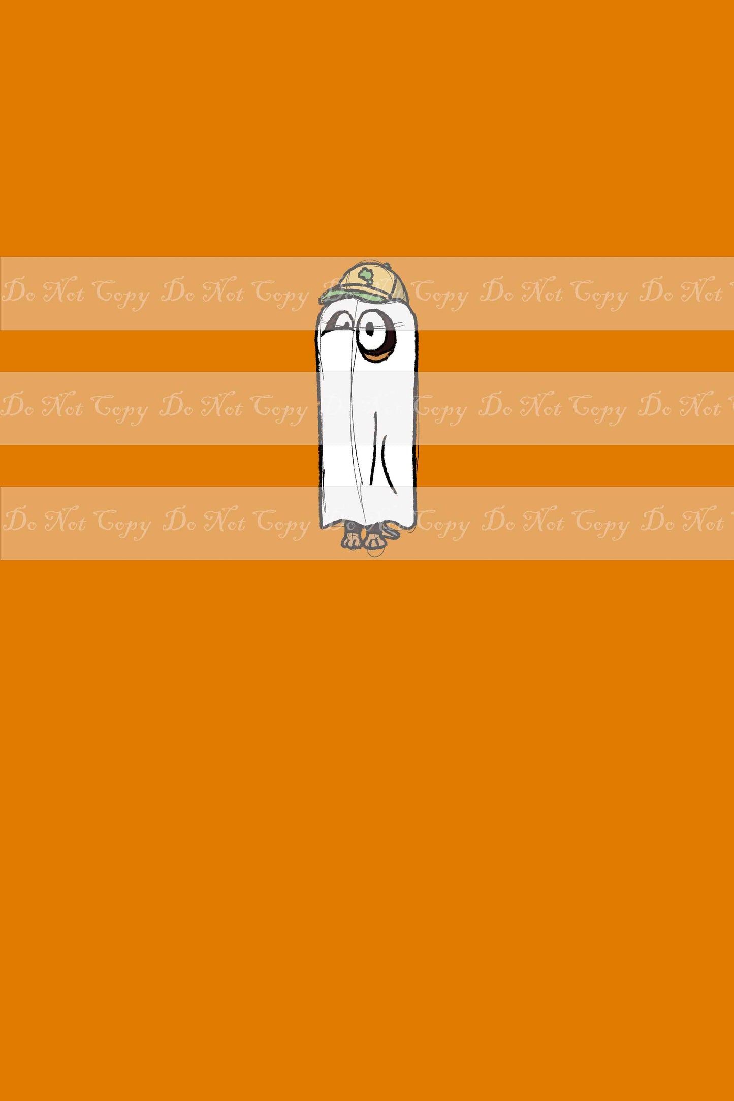 Preorder R39 - Heelerween- Ghost Panel- Orange (Child, Big kids, Adults)