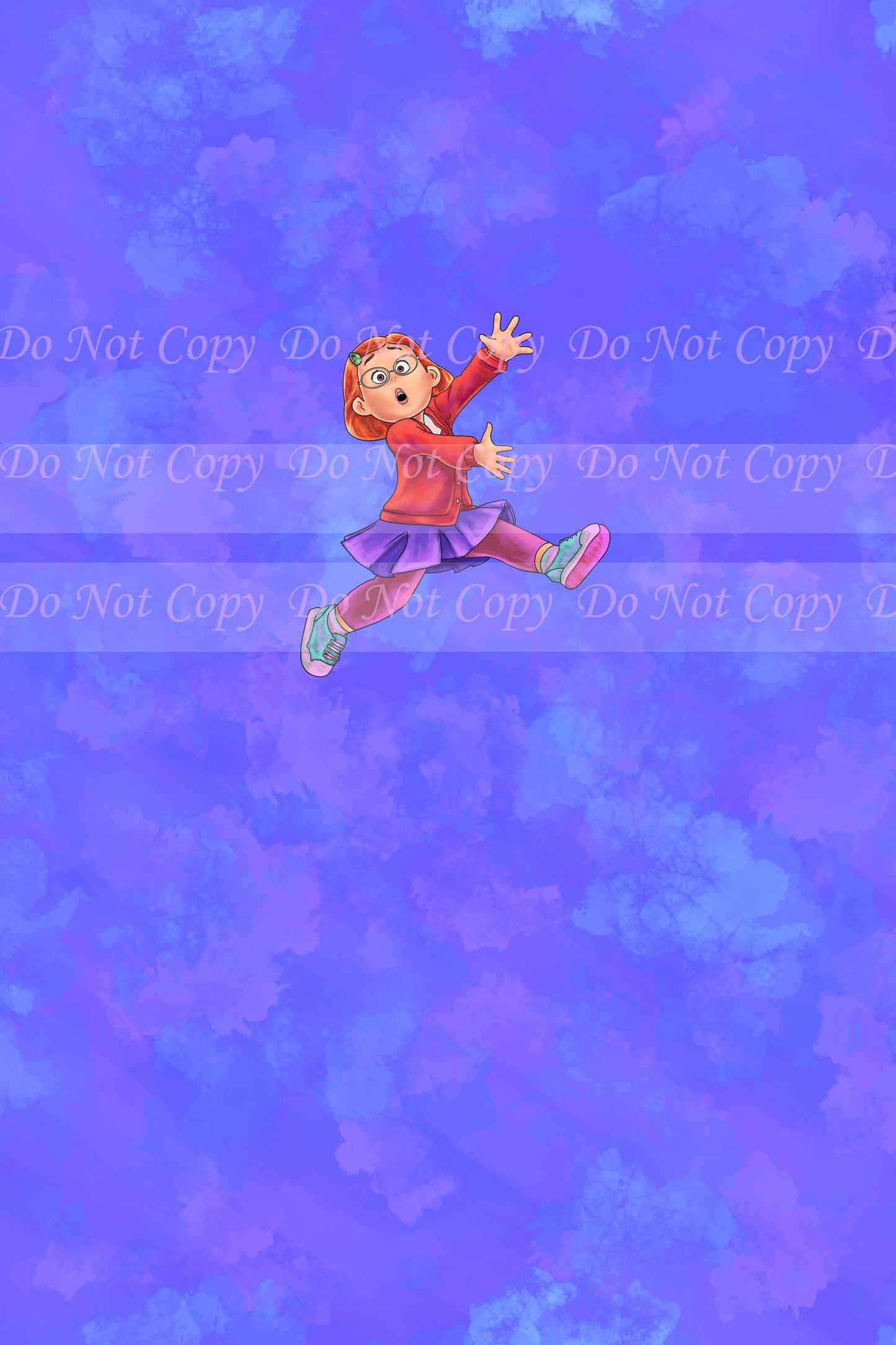 Preorder R35- Blooming Panda-Running Girl Panel (Child, Big kids, Adults)