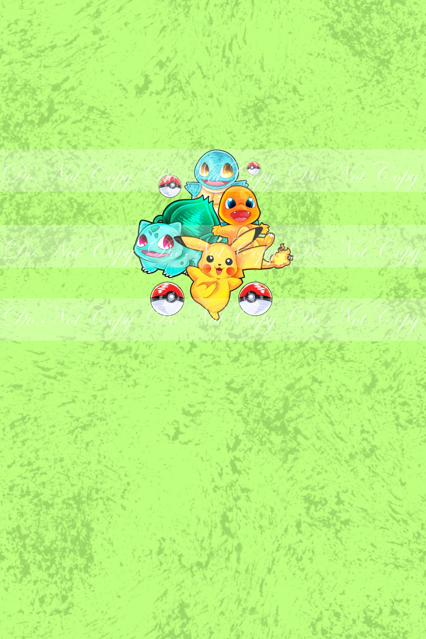 Preorder R50 Pocket Monster -Group(Child, Big kids, Adults) (Green)