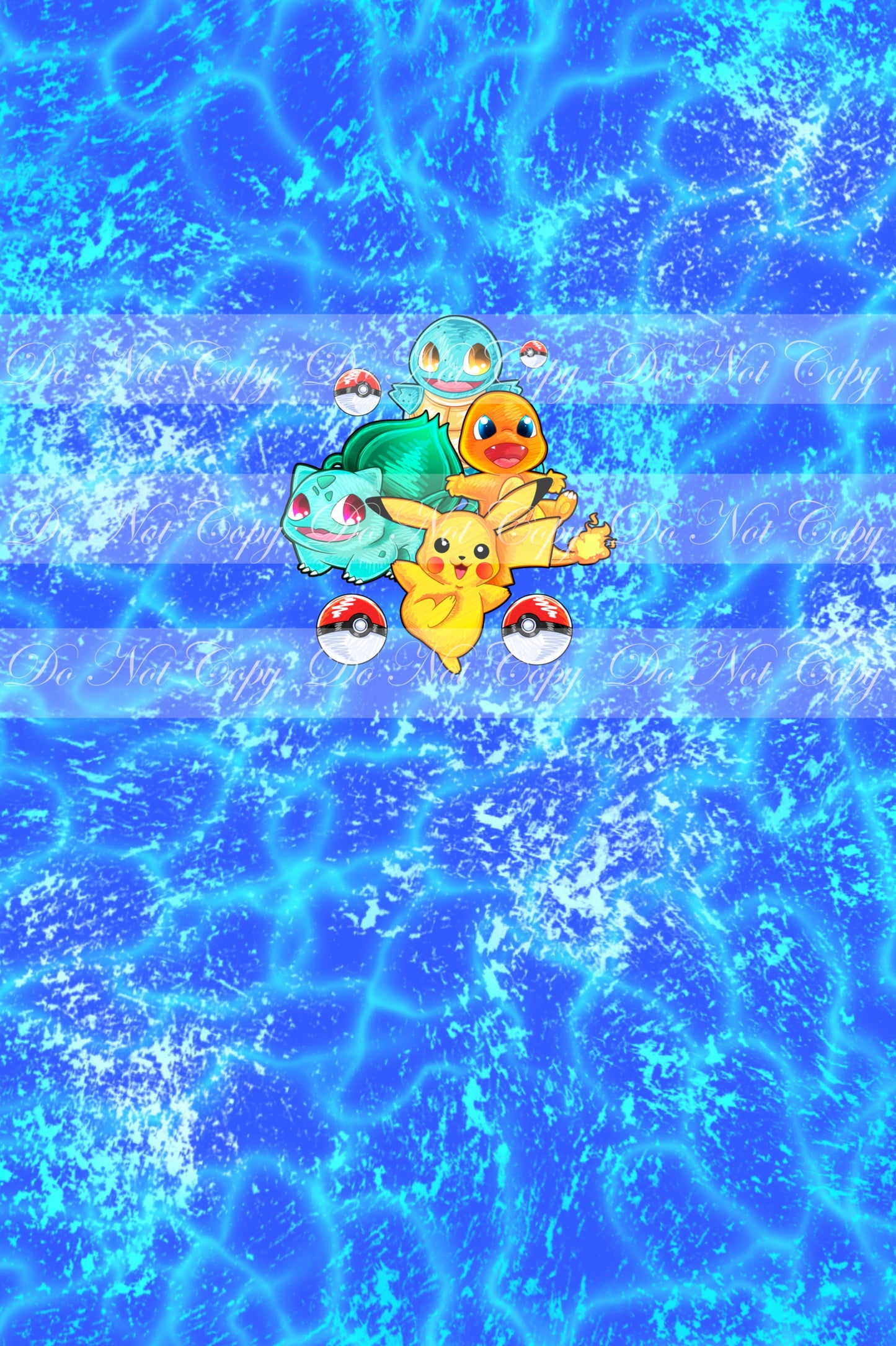 Preorder R50 Pocket Monster -Group(Child, Big kids, Adults) (Blue)