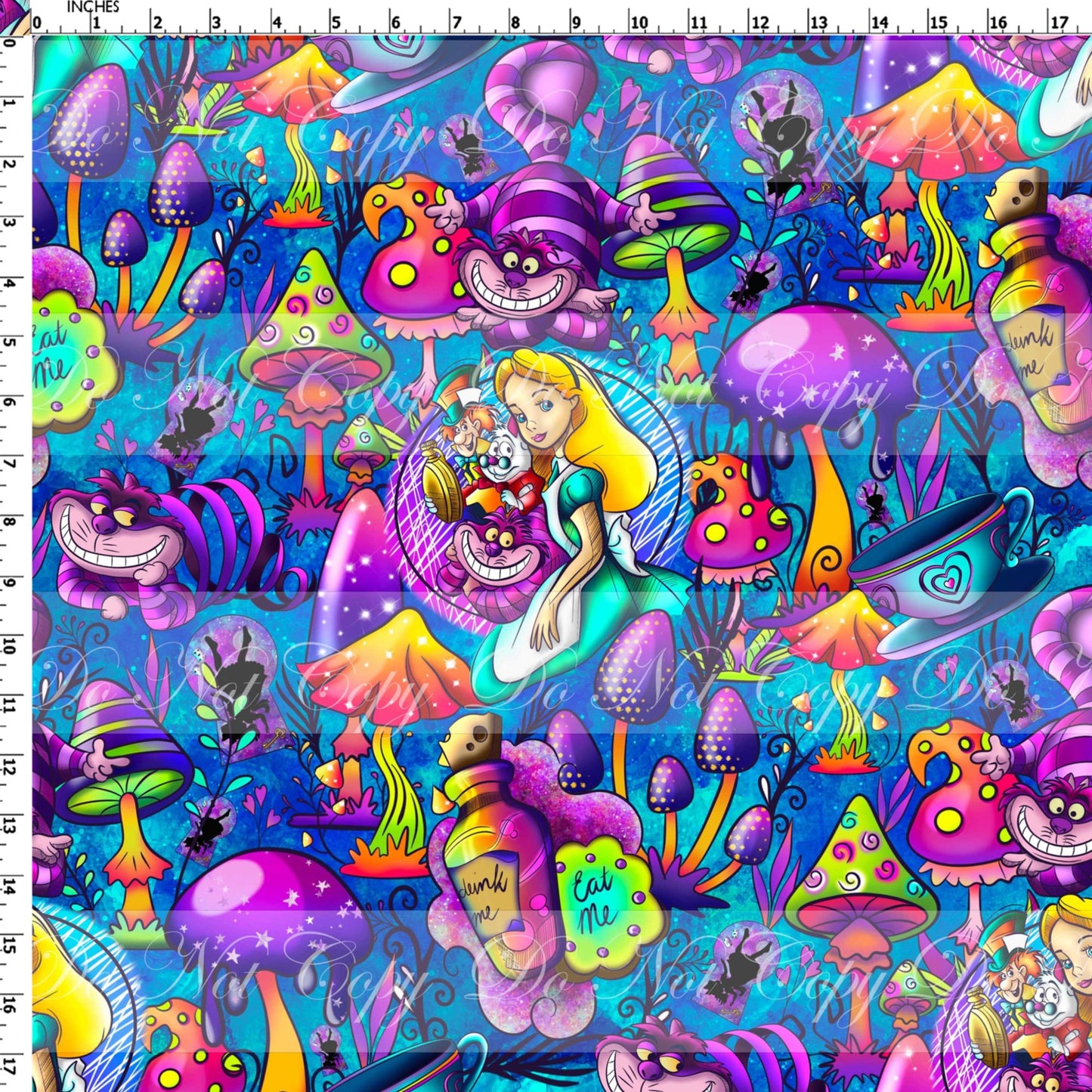 Preorder R51- We Are All Mad In Here Main Print Large Scale (Blue)