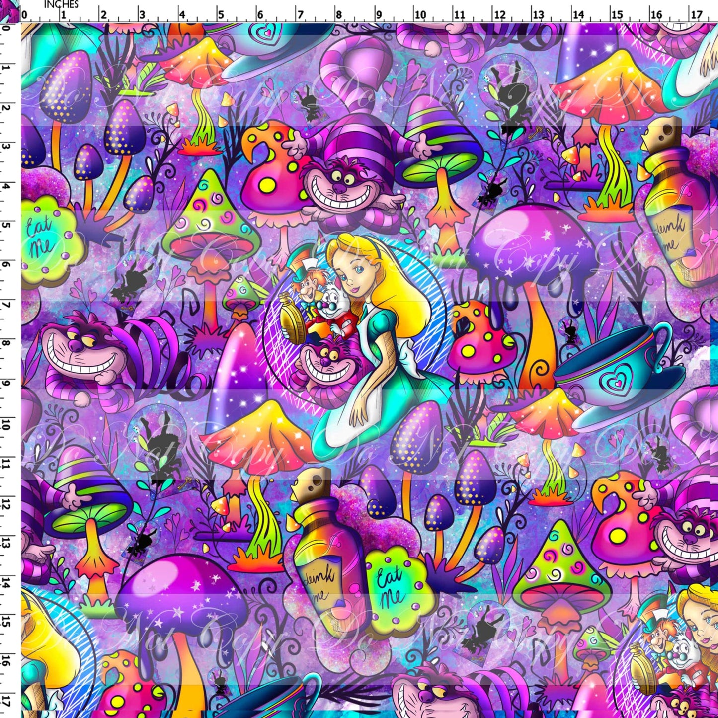 Preorder R51- We Are All Mad In Here Main Print Large Scale (Purple)