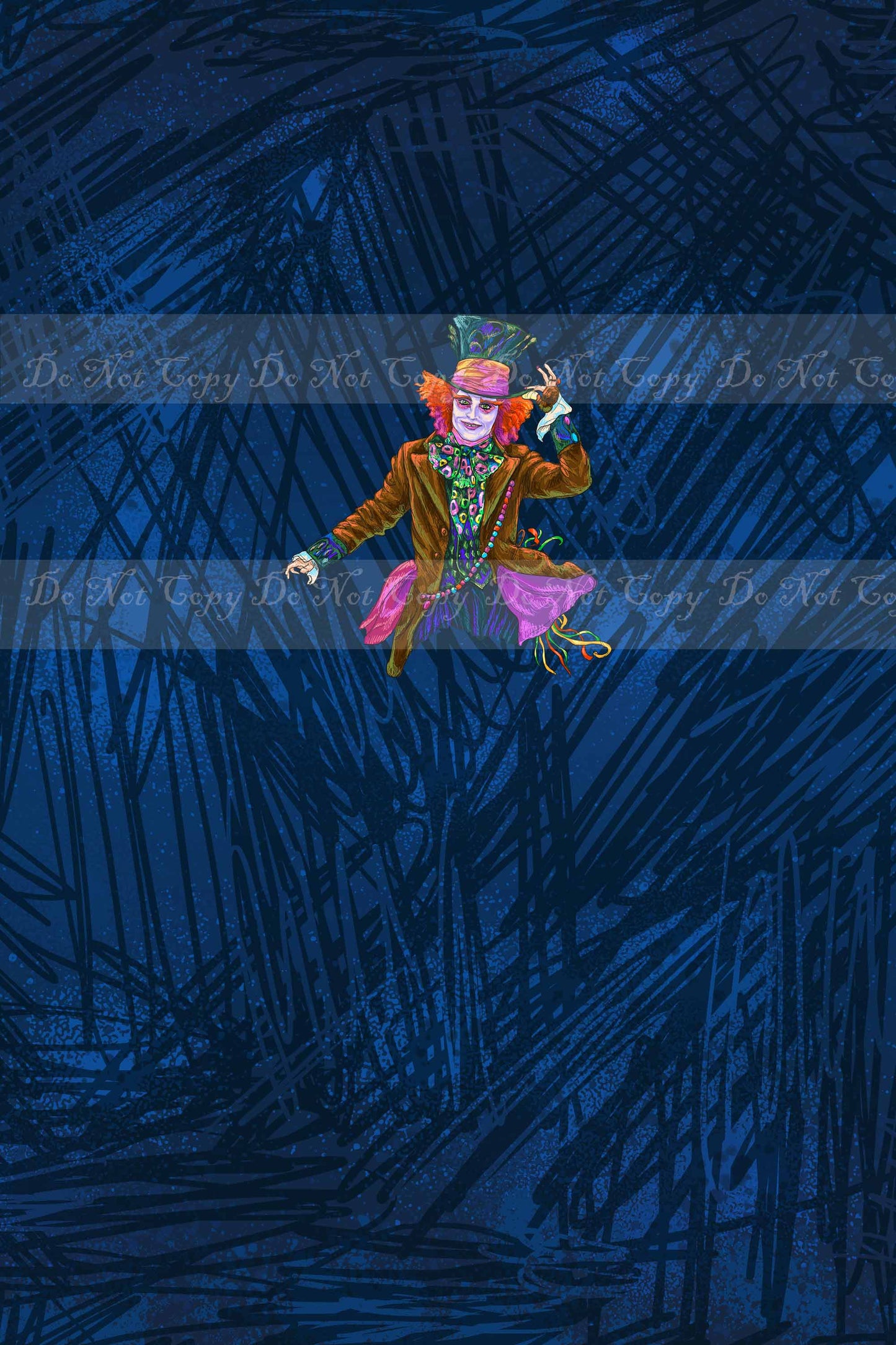 Preorder R36 - Halloween Adventure-The Guy With a Hat- Blue(Child, Big kids, Adults)