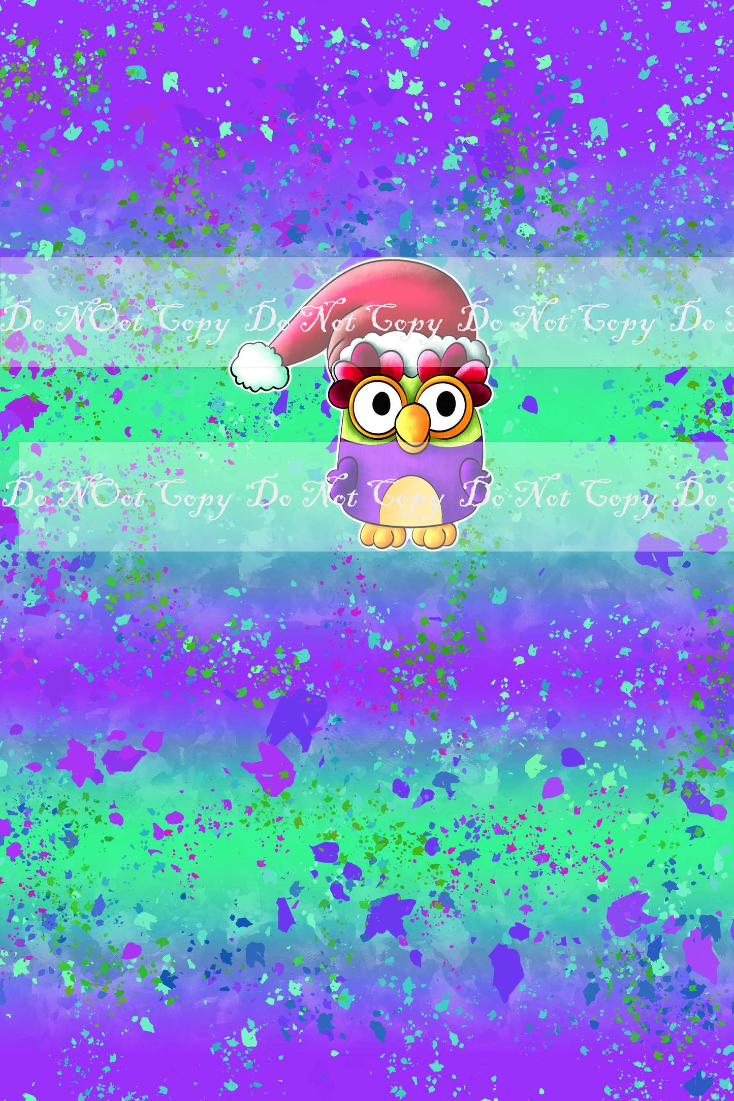 Retail Hooray it's Christmas - Owl Panels (Child, Big kids, Adults) Ombre Green