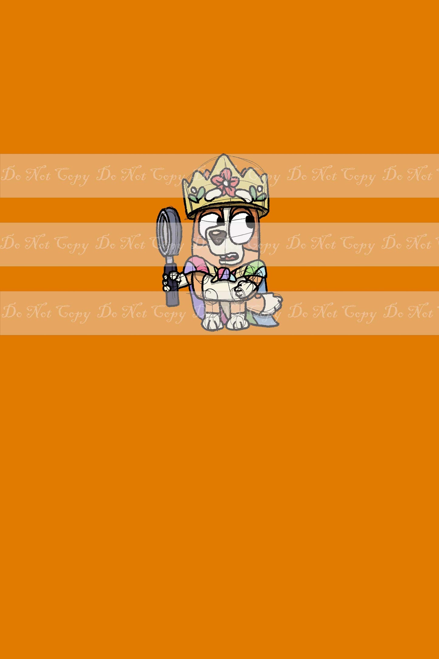 Preorder R39 - Heelerween- Princess Panel- Orange (Child, Big kids, Adults)