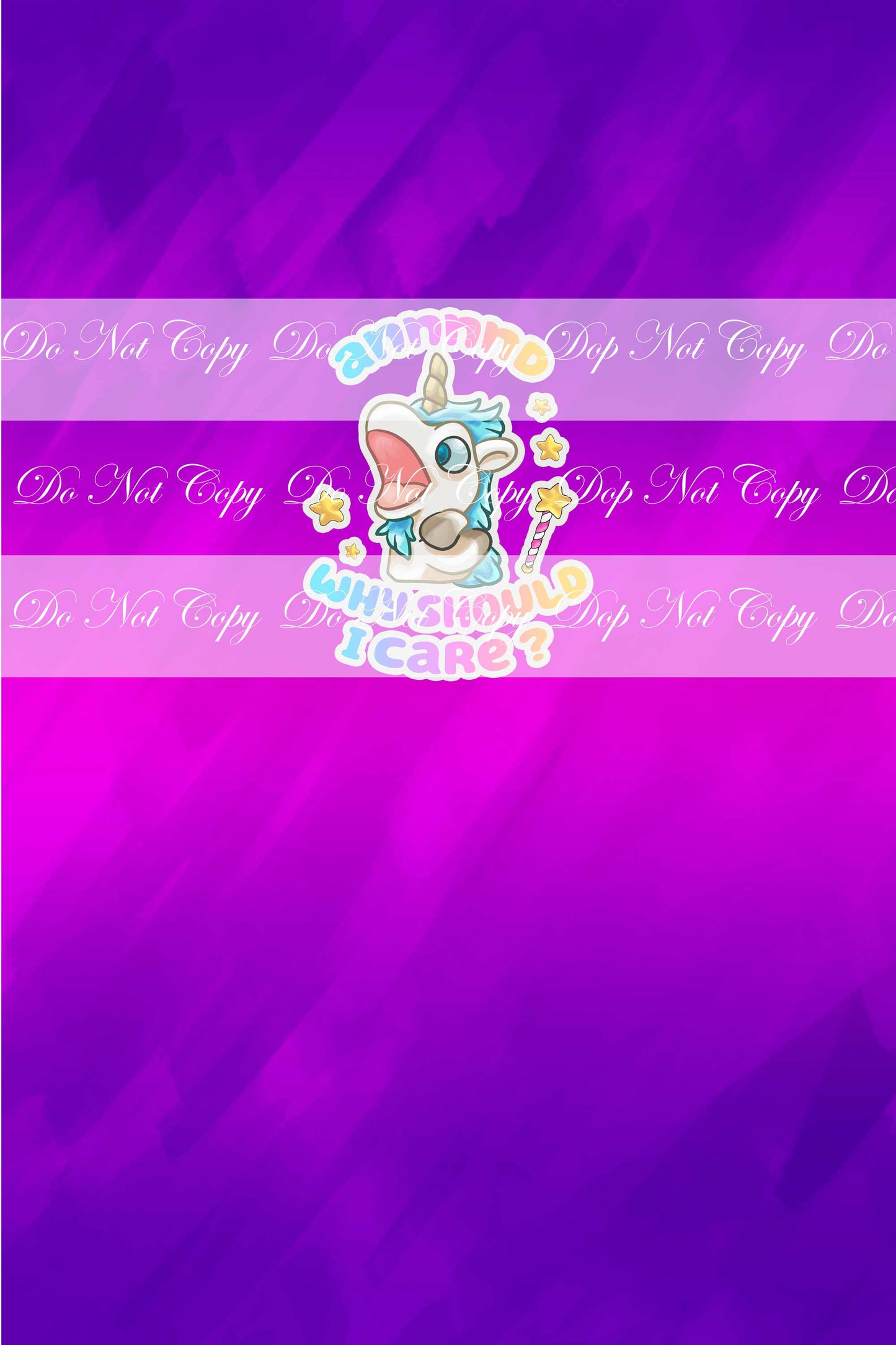 Preorder - Unicorse Panel- (Child/ Big Kids/ Adult) (Purple)