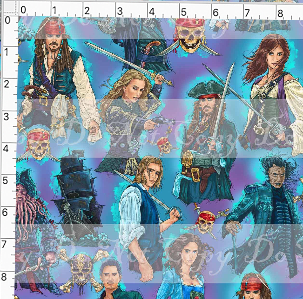 Preorder R38 -Pirates- Purple Main Print- Regular Scale