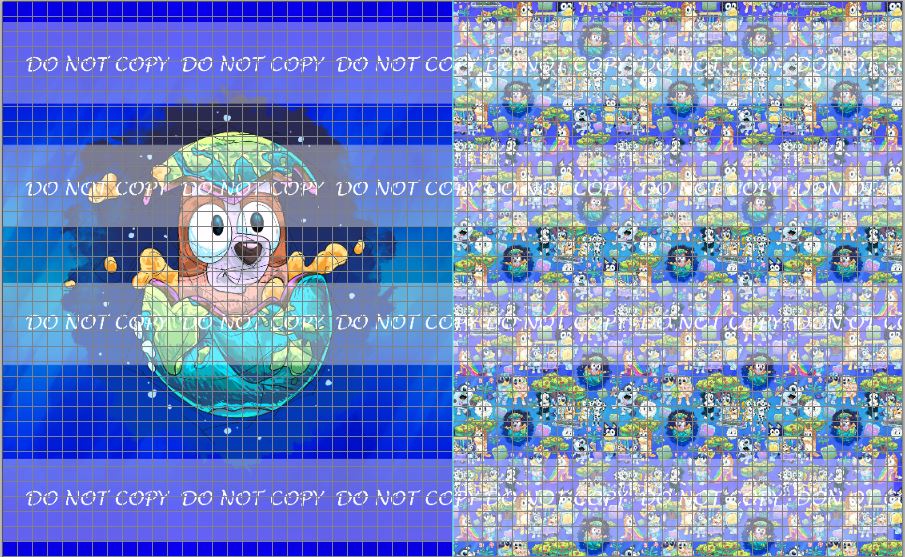 PREORDER R27- Puppy Adventures 2.0 -Blue - Toddler Blanket Topper-Sleepytime