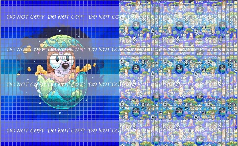 RETAIL Puppy Adventures 2.0 -Blue - Toddler Blanket Topper-Sleepytime (FLAWED)