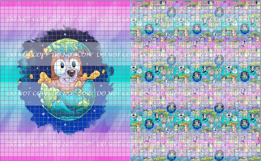 PREORDER R27- Puppy Adventures 2.0 - Colorful Pink - Toddler Blanket Topper-Sleepytime