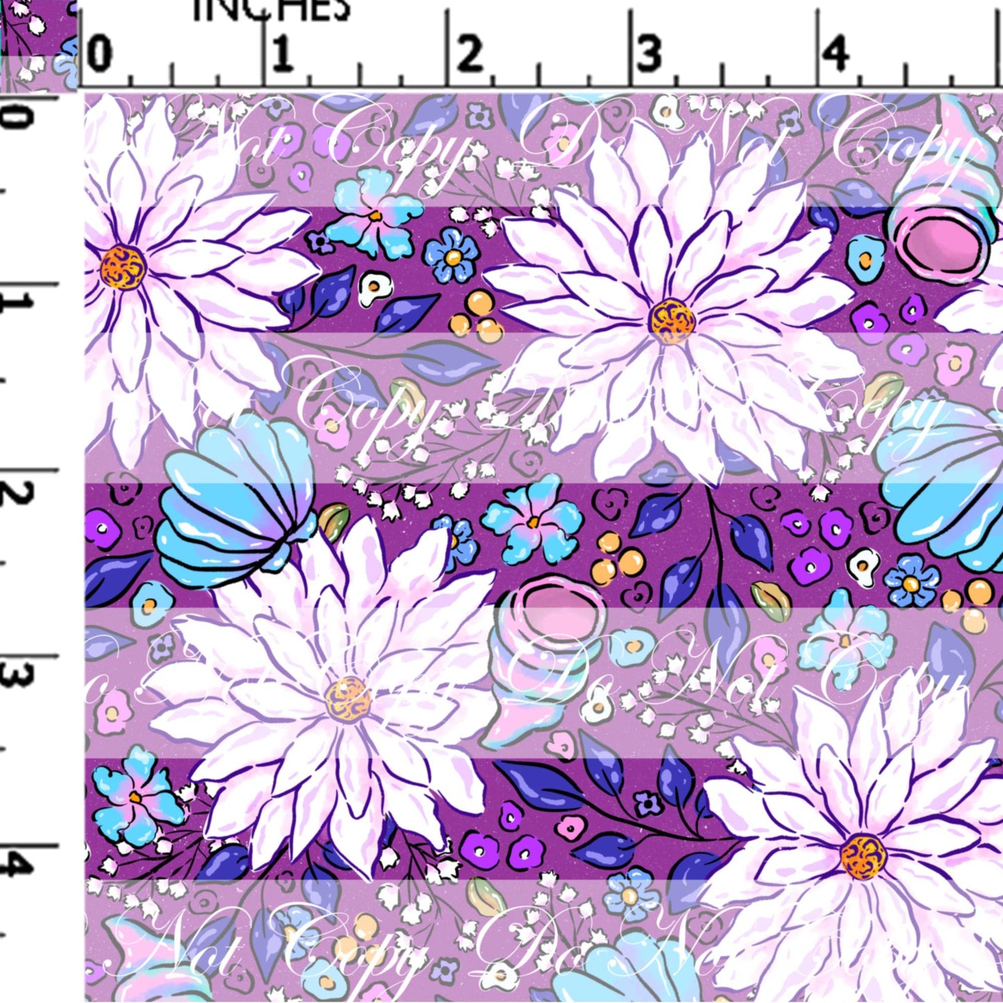 Preorder R51- Dainty Dahlia - Main Print - Small Scale(Purple)