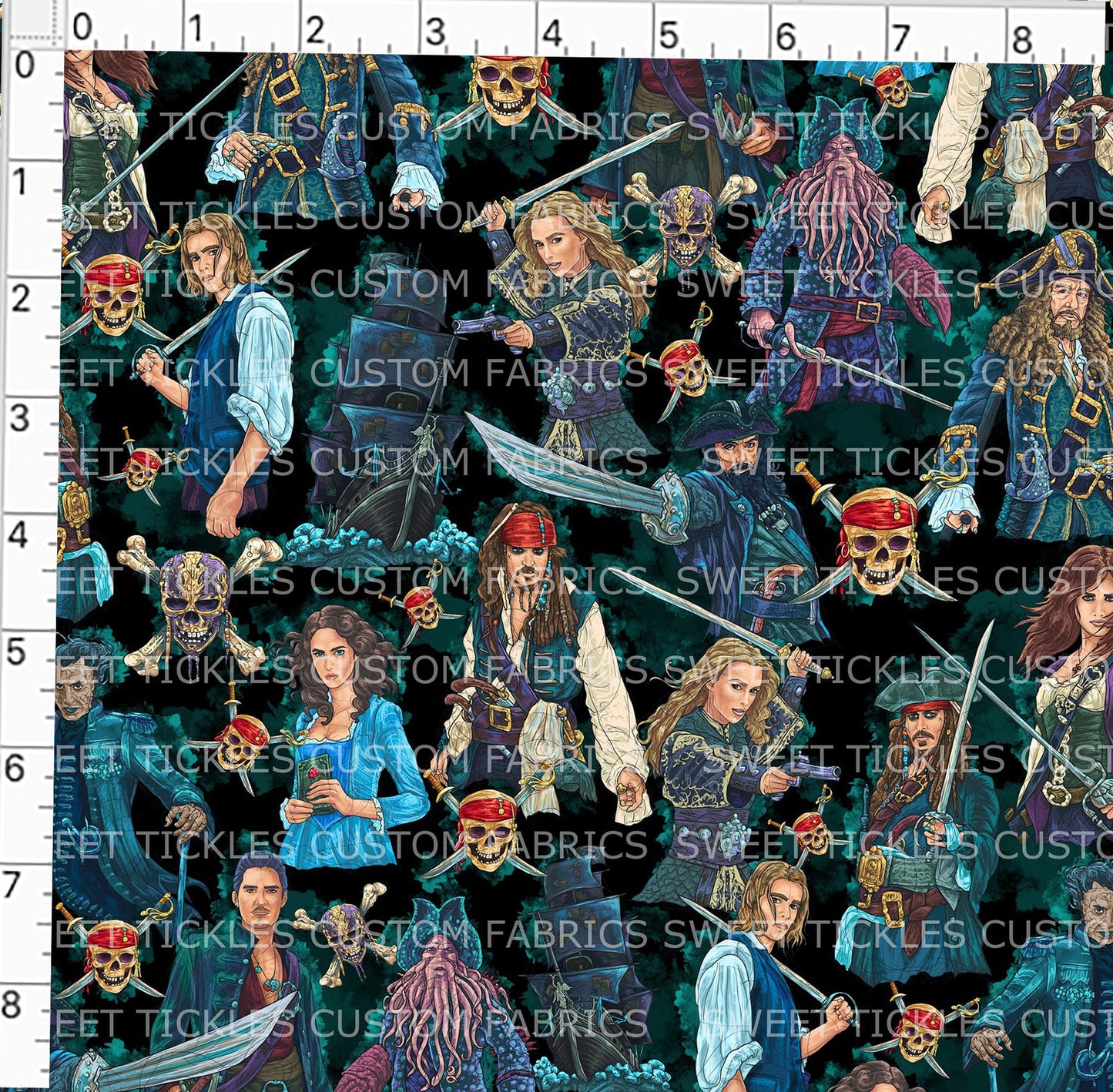 Preorder R38 -Pirates- Black Main Print- Small Scale