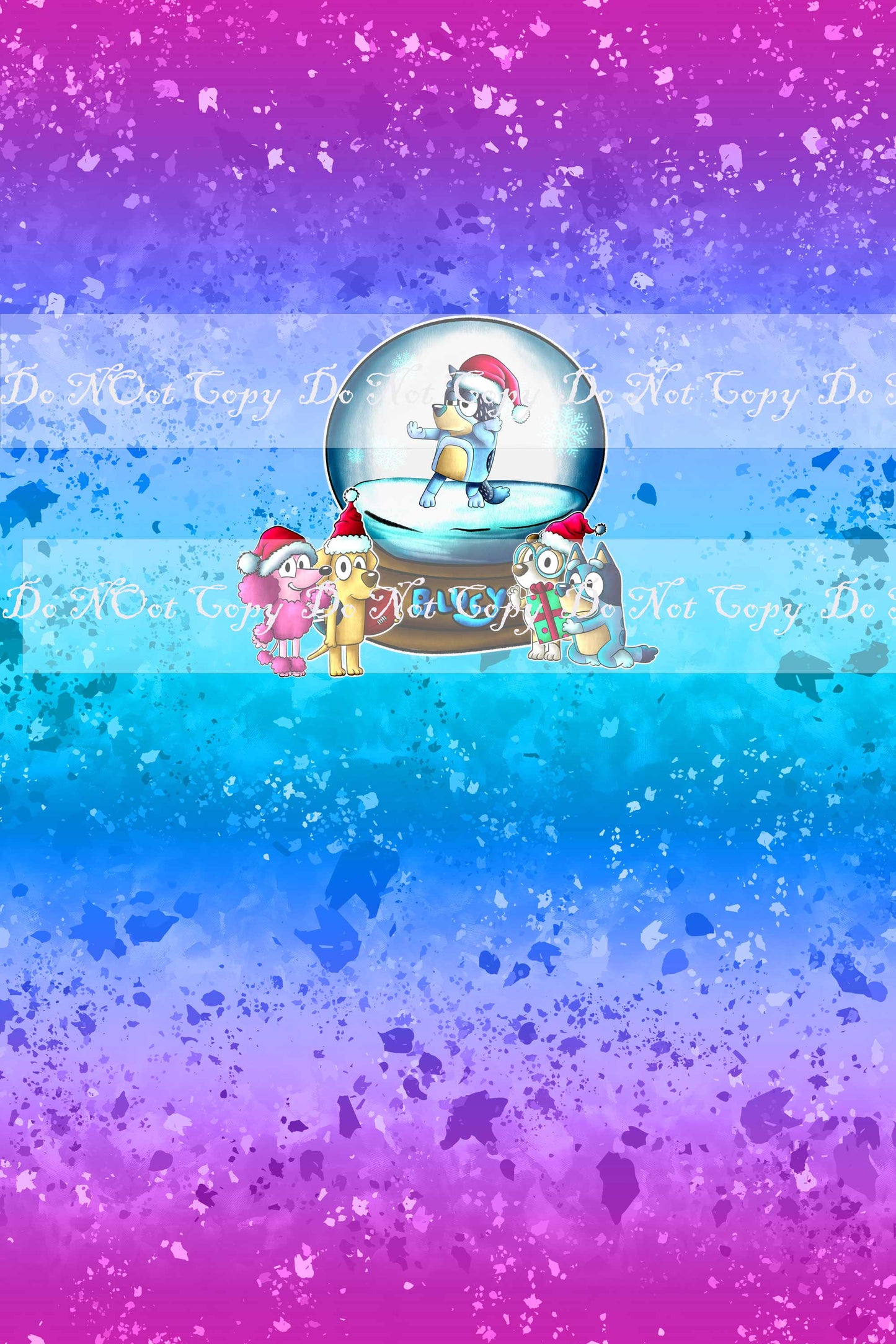 Special Preorder R41 - Snow Globe Panels (Child, Big kids, Adults) Ombre Pink