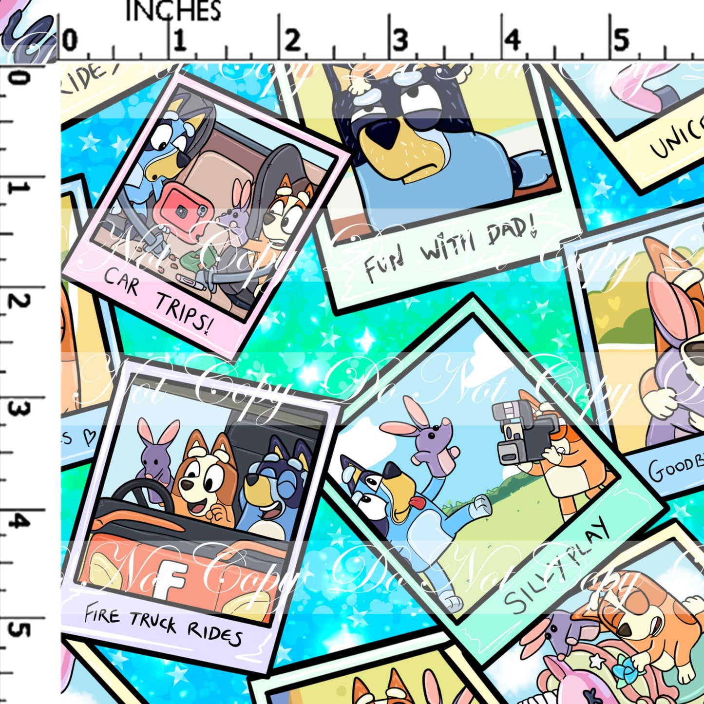 Preorder R52- Heelers Memories - Main Print - Regular Scale (Light Blue)