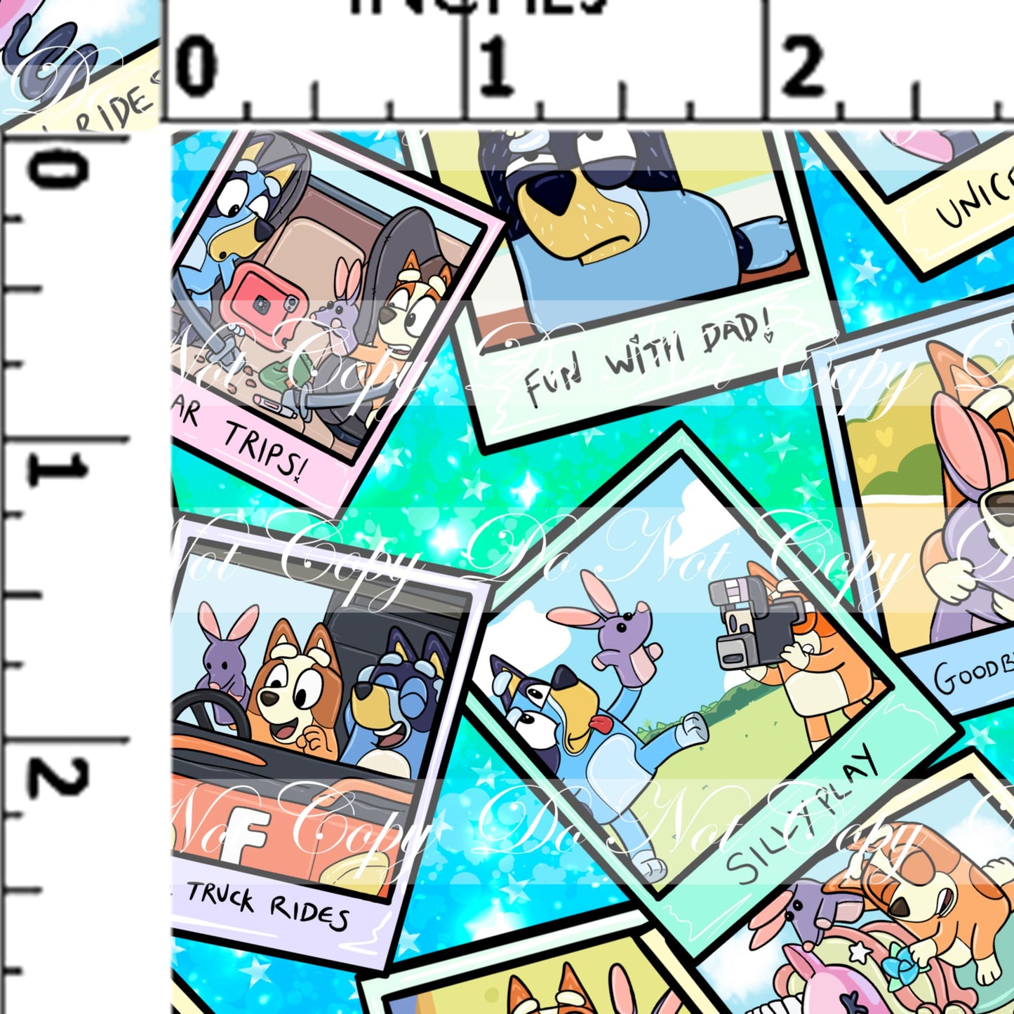 Preorder R52- Heelers Memories - Main Print - Small Scale (Light Blue)