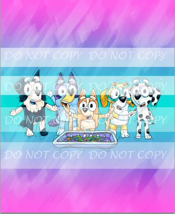 PREORDER R27- Puppy Adventures 2.0 -Colorful Pink- Adult Topper-Friends