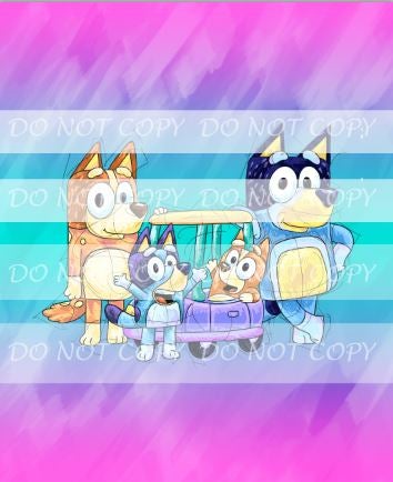 Retail Puppy Adventures 2.0 -Colorful Pink- Adult Topper-The Heelers