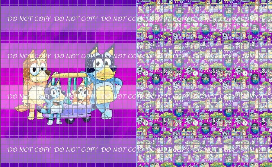 Retail Puppy Adventures 2.0 - Purple- Toddler Blanket Topper- The Heelers