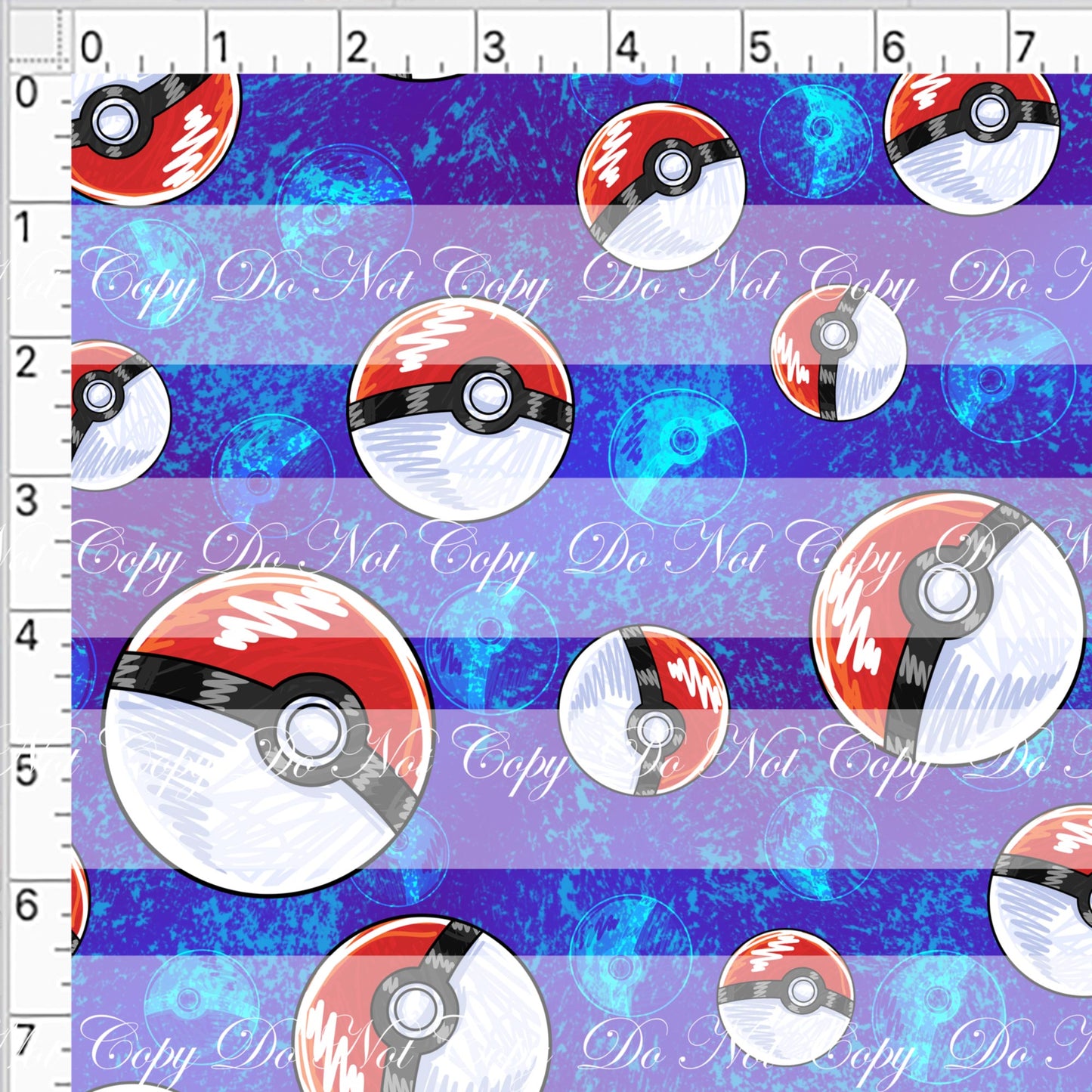 Preorder R50- Pocket Monster P. Ball- Main Print Small Scale(D. Blue)